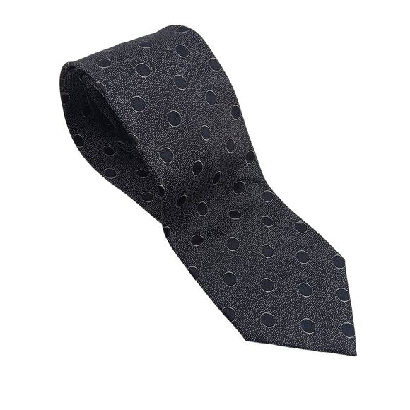 Basile Other - Vintage Basile Silk Classic Tie Black Polka Dot Elegant 3" Made in Italy